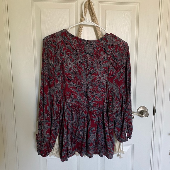 Puffy sleeve boho blouse - Picture 2 of 6